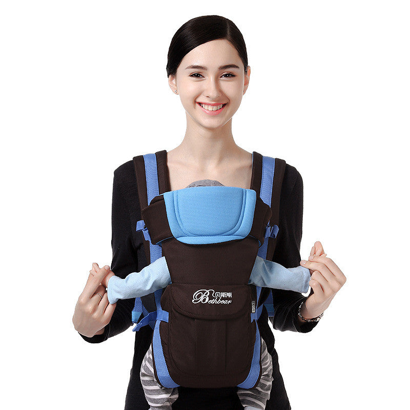 Bass Bear Carrier Double Shoulder Four Seasons Maternal and Child Multifunctional Baby Carrier