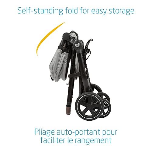 Maxi-Cosi Zelia Max 5-in-1 Modular Travel System, Carraige mode, Reversible toddler seat, Use from birth, Mico infant car seat (included), Polished Pebble