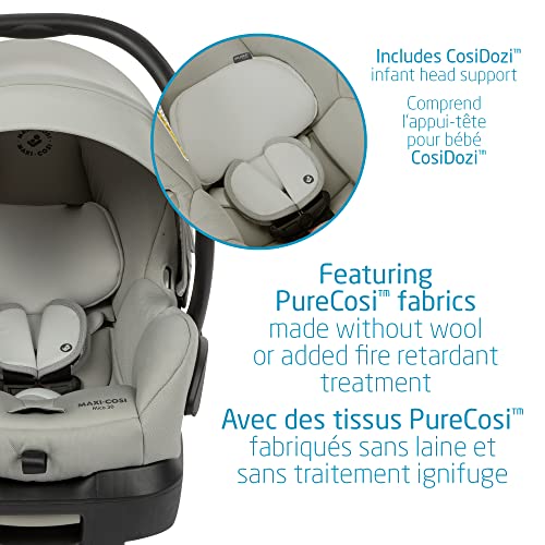 Maxi-Cosi Zelia Max 5-in-1 Modular Travel System, Carraige mode, Reversible toddler seat, Use from birth, Mico infant car seat (included), Polished Pebble