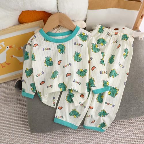 oelaio Toddler Kids Kid Girls Boys' Casual Long Sleeve Casual Loungewear Thin Home Clothing Two Piece Set,2025 Happy New Year