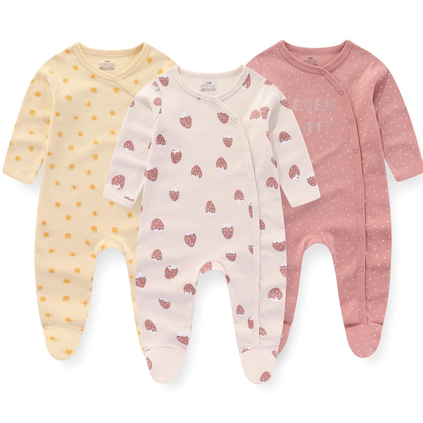 Ruliby New Born Clothes Cotton Baby Bodysuit Soft Romper and Accessories Layette Set 0-6 Months, 23-pack