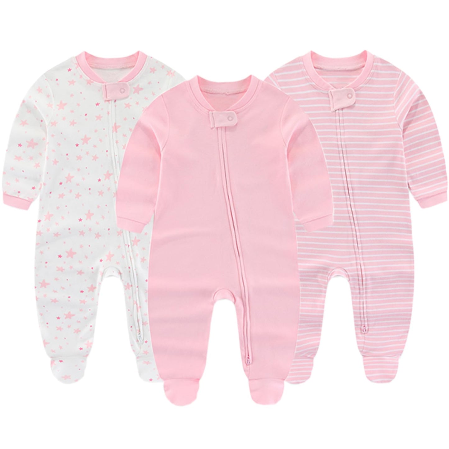 Ruliby New Born Clothes Cotton Baby Bodysuit Soft Romper and Accessories Layette Set 0-6 Months, 23-pack