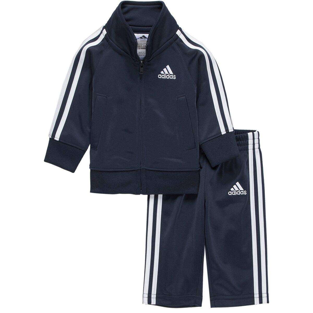 adidas Baby Boys Tricot Zip Jacket and Pant Set