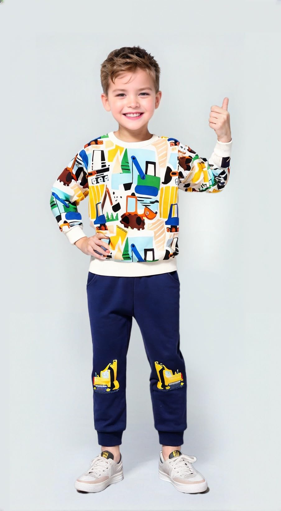 Winzik Toddler Christmas Sweatshirt Baby Boys Girls Halloween Crewneck Pullover Long Sleeve Valentine’s Day Sweatshirts