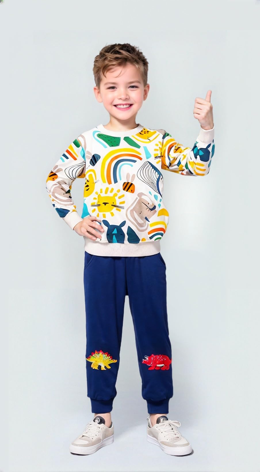 Winzik Toddler Christmas Sweatshirt Baby Boys Girls Halloween Crewneck Pullover Long Sleeve Valentine’s Day Sweatshirts