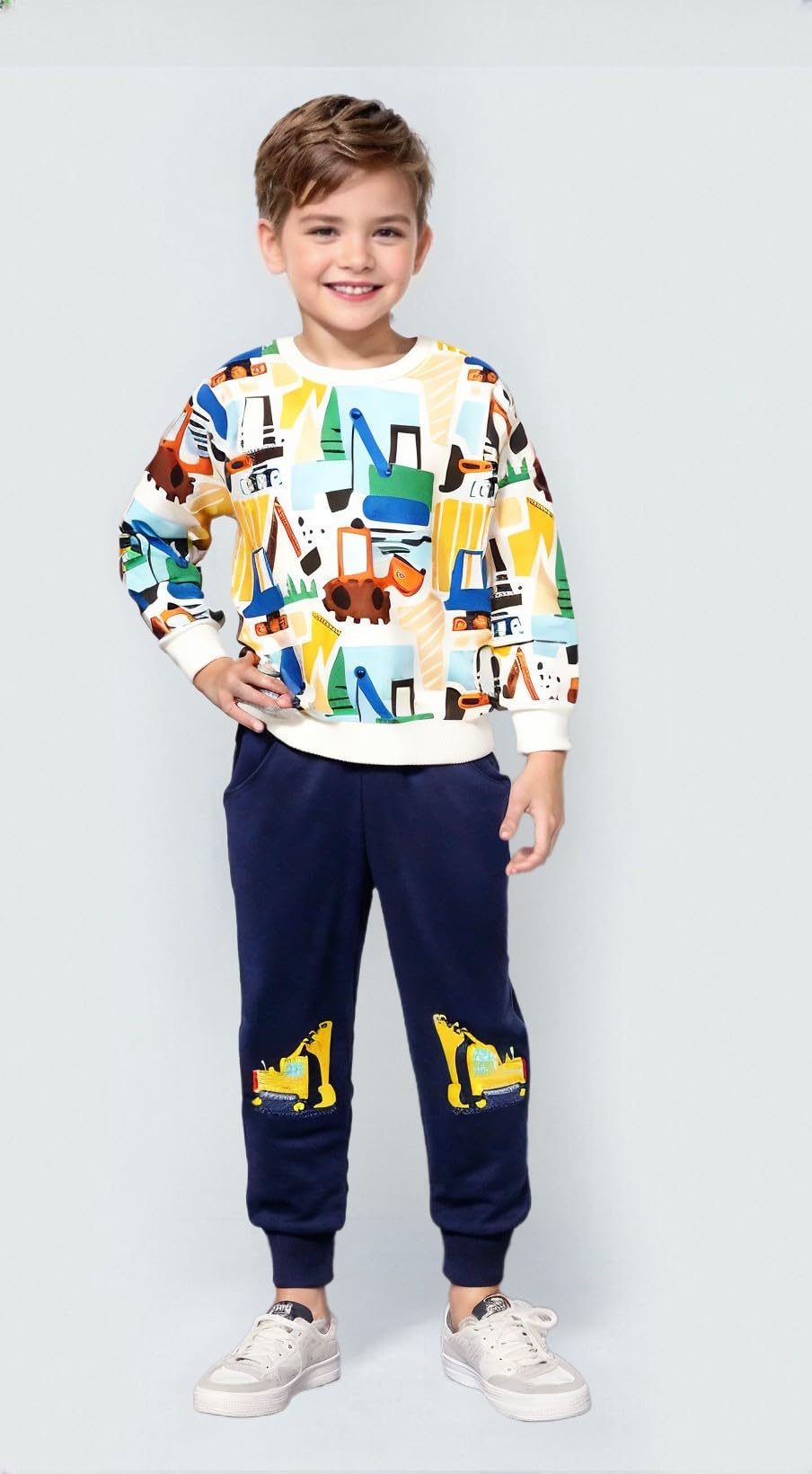 Winzik Toddler Christmas Sweatshirt Baby Boys Girls Halloween Crewneck Pullover Long Sleeve Valentine’s Day Sweatshirts