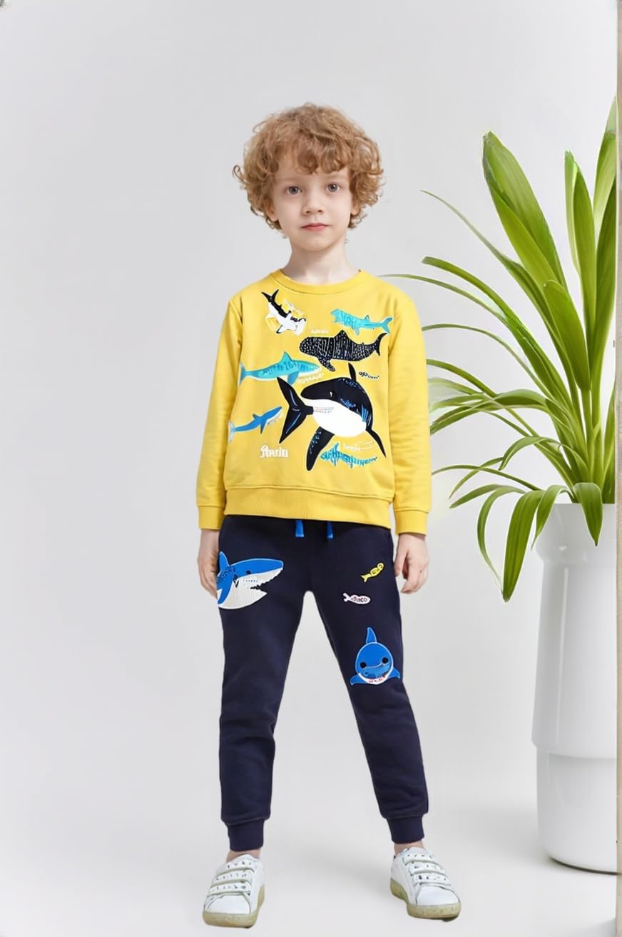 Winzik Toddler Christmas Sweatshirt Baby Boys Girls Halloween Crewneck Pullover Long Sleeve Valentine’s Day Sweatshirts