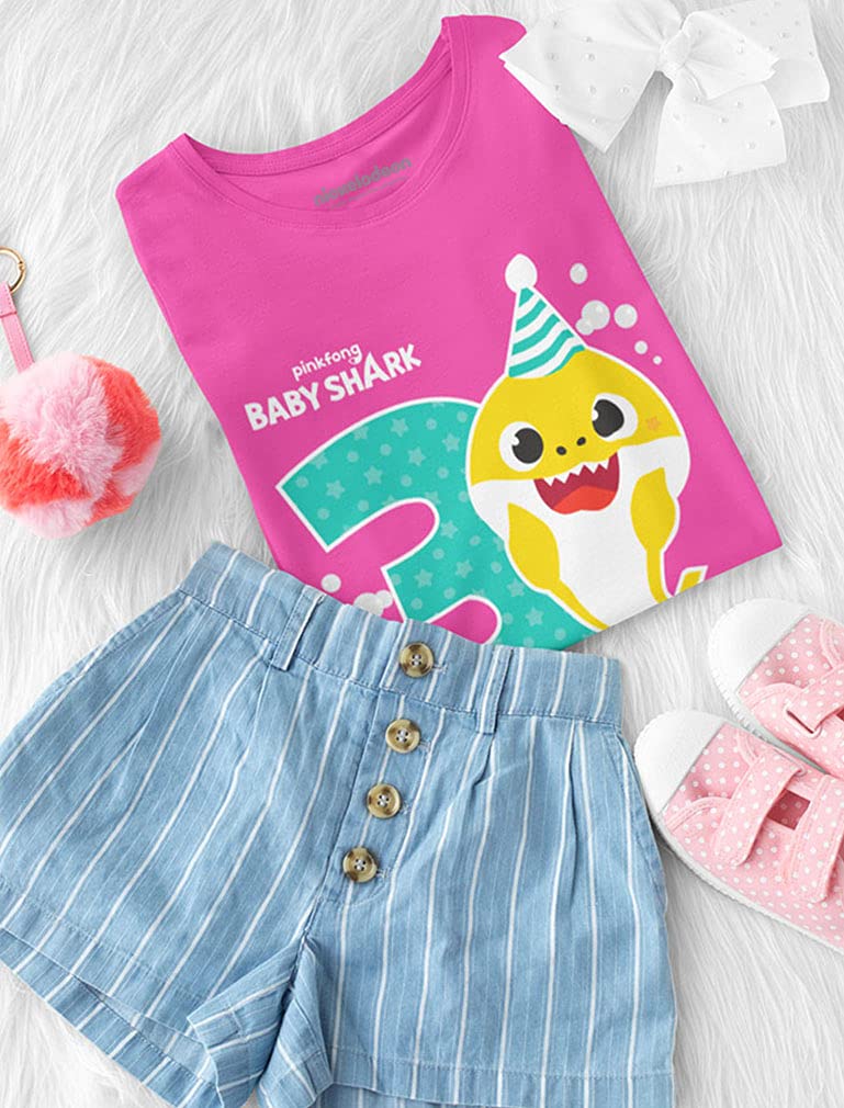 Tstars 3rd Birthday Baby Shark Doo Doo Shirt Boy Girl Gifts 3 Years Old Bday Sharks Theme Party Toddler Kids T-Shirt