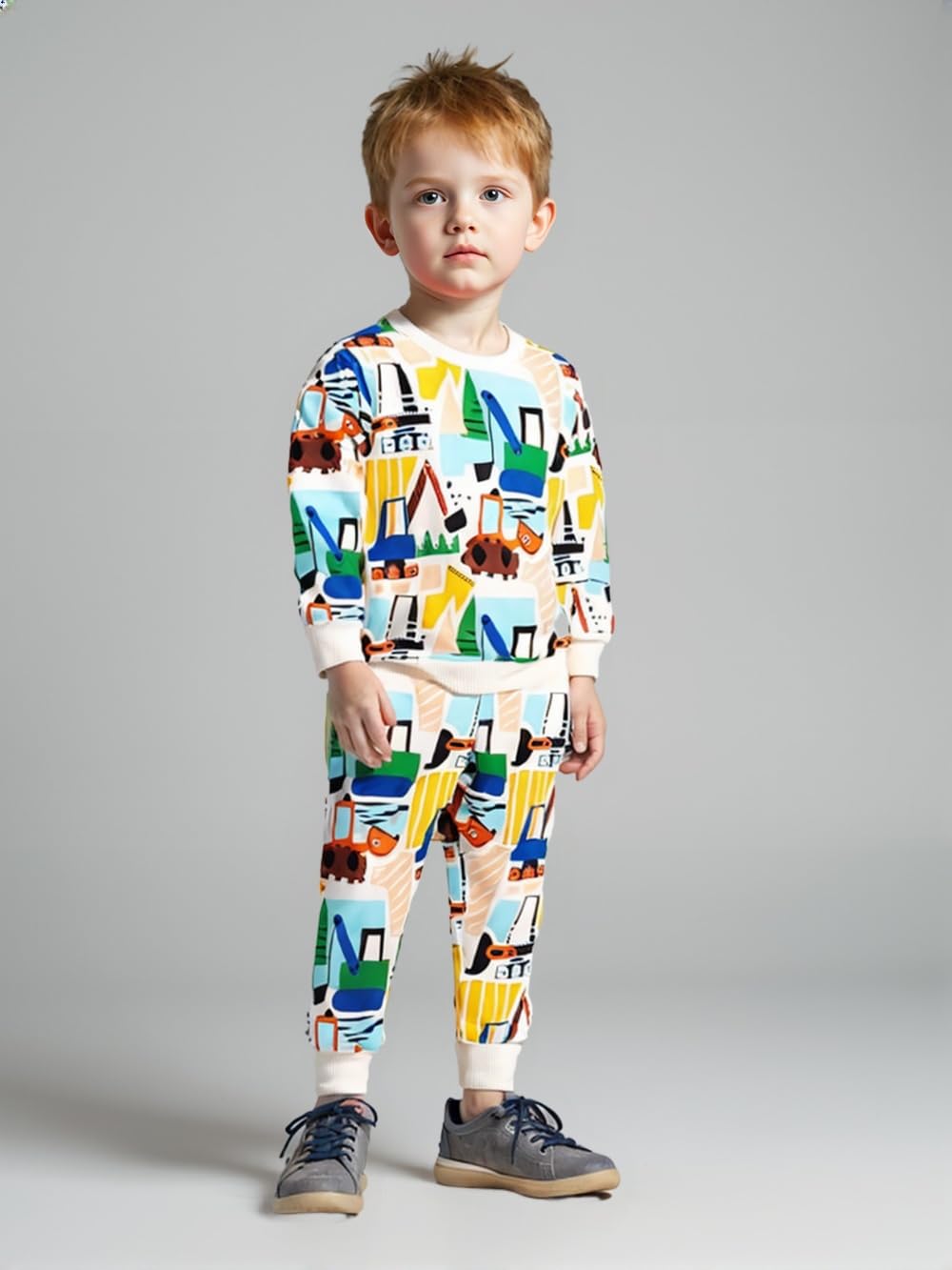 Winzik Toddler Christmas Sweatshirt Baby Boys Girls Halloween Crewneck Pullover Long Sleeve Valentine’s Day Sweatshirts