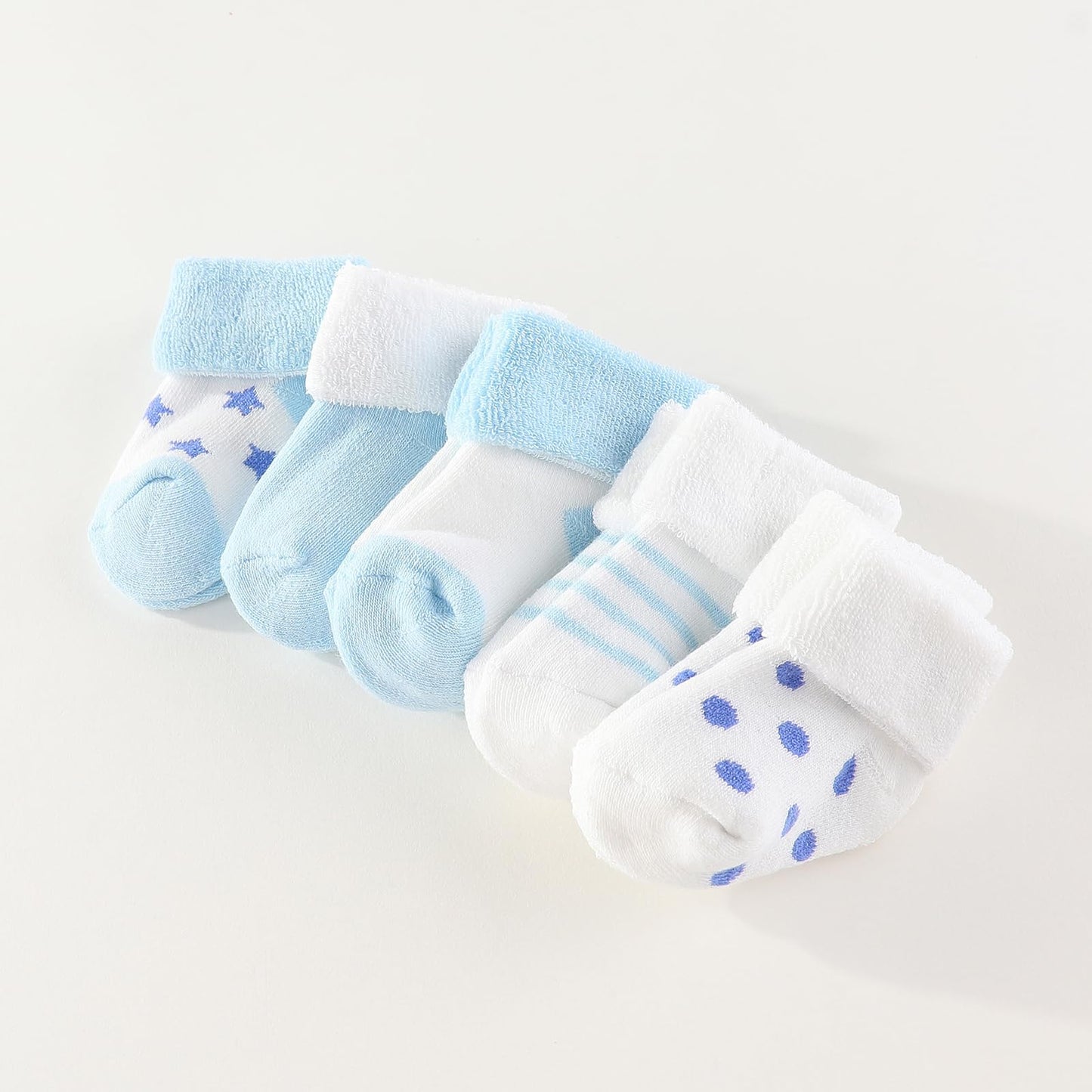Ruliby New Born Clothes Cotton Baby Bodysuit Soft Romper and Accessories Layette Set 0-6 Months, 23-pack