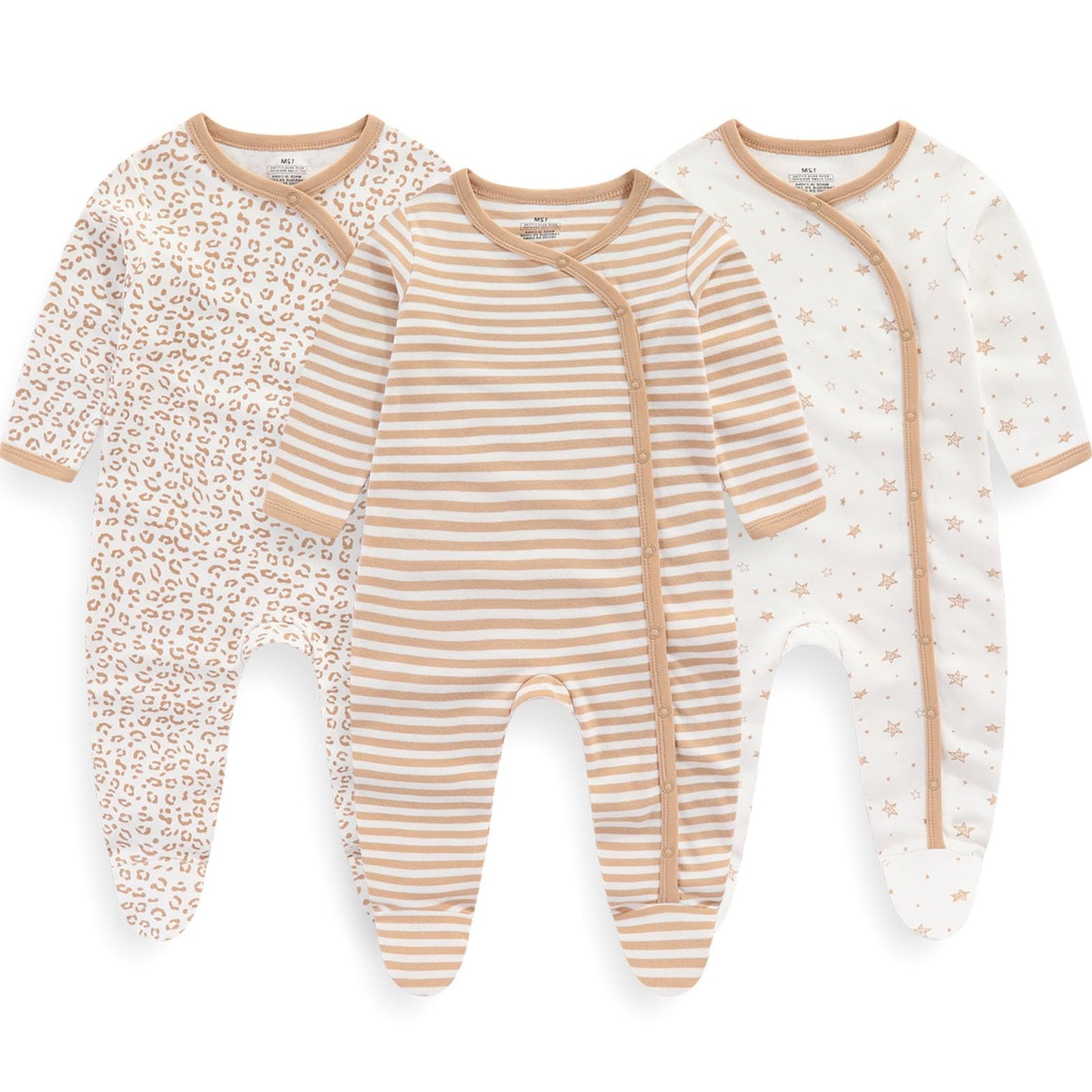 Ruliby New Born Clothes Cotton Baby Bodysuit Soft Romper and Accessories Layette Set 0-6 Months, 23-pack
