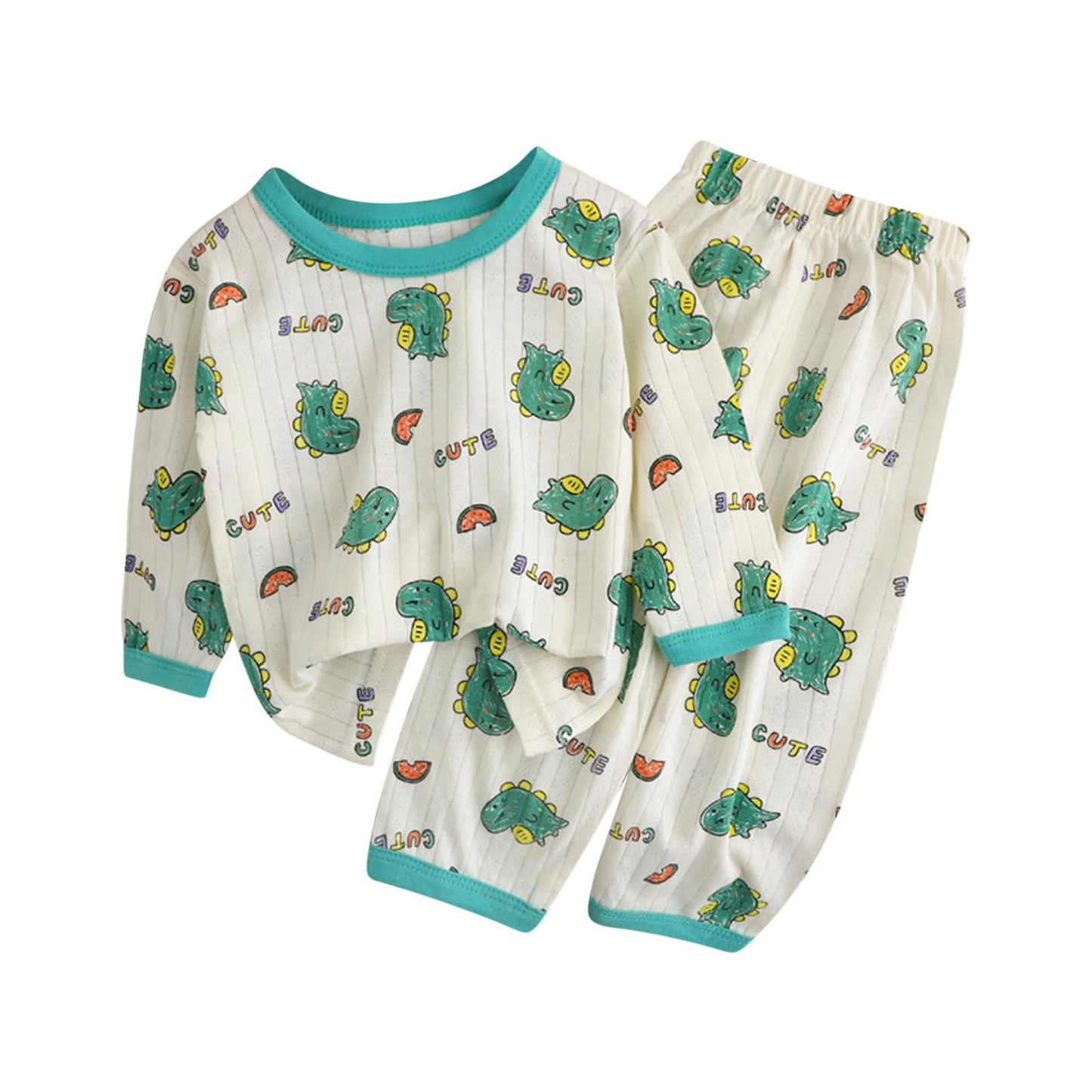 oelaio Toddler Kids Kid Girls Boys' Casual Long Sleeve Casual Loungewear Thin Home Clothing Two Piece Set,2025 Happy New Year