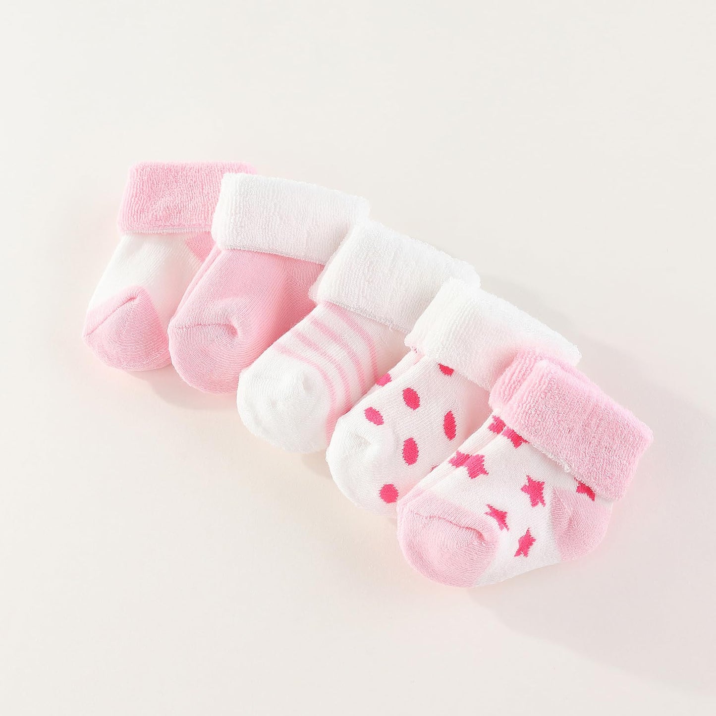 Ruliby New Born Clothes Cotton Baby Bodysuit Soft Romper and Accessories Layette Set 0-6 Months, 23-pack
