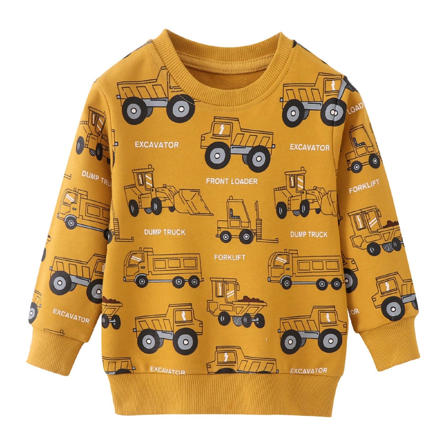 Winzik Toddler Christmas Sweatshirt Baby Boys Girls Halloween Crewneck Pullover Long Sleeve Valentine’s Day Sweatshirts
