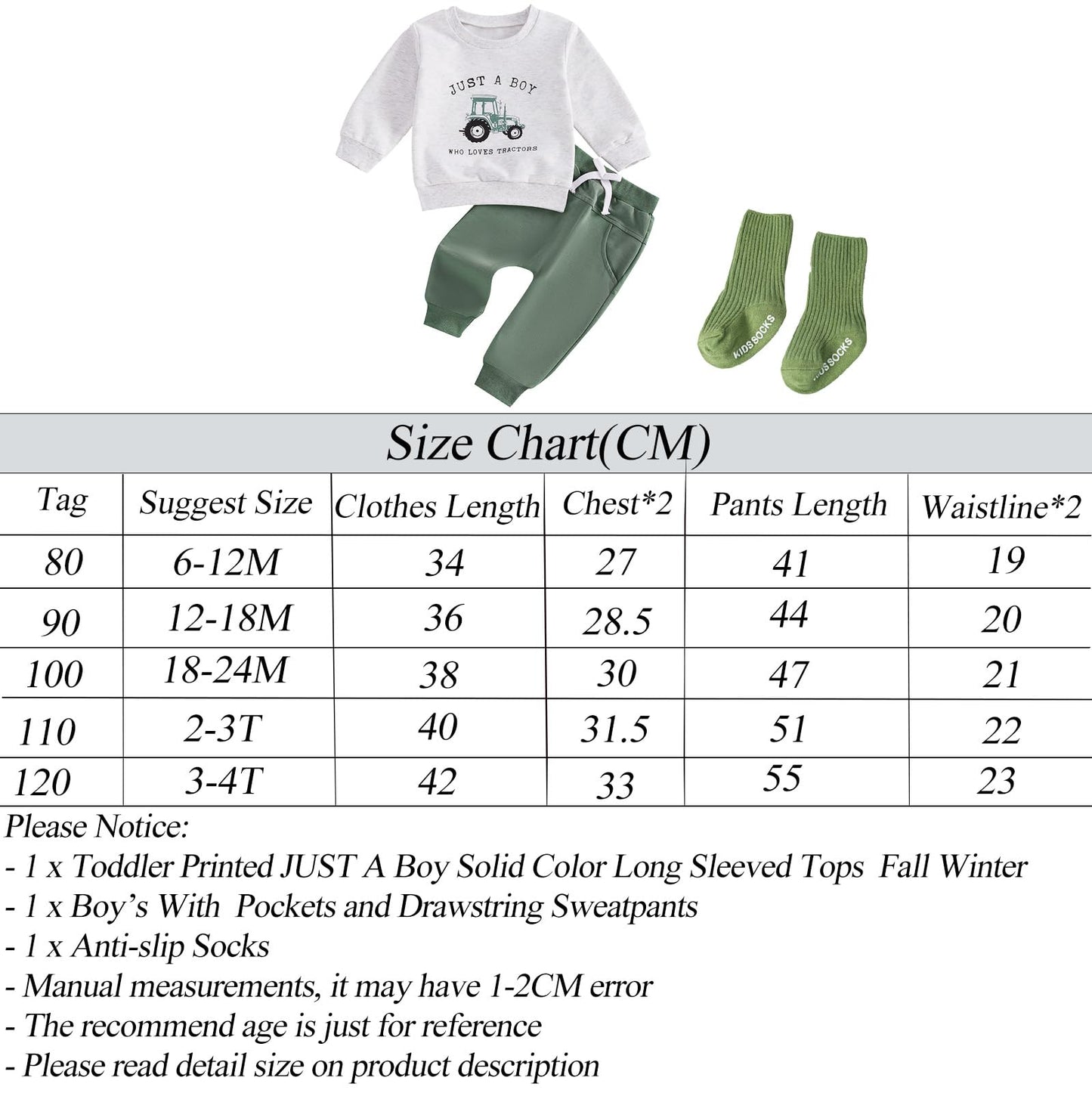 Ouliycoqi 3Pcs Toddler Big Brother Lilttle Bro Baby Long Sleeve Contrast Color Pants Sweatshirt Socks Fall Winter Sets