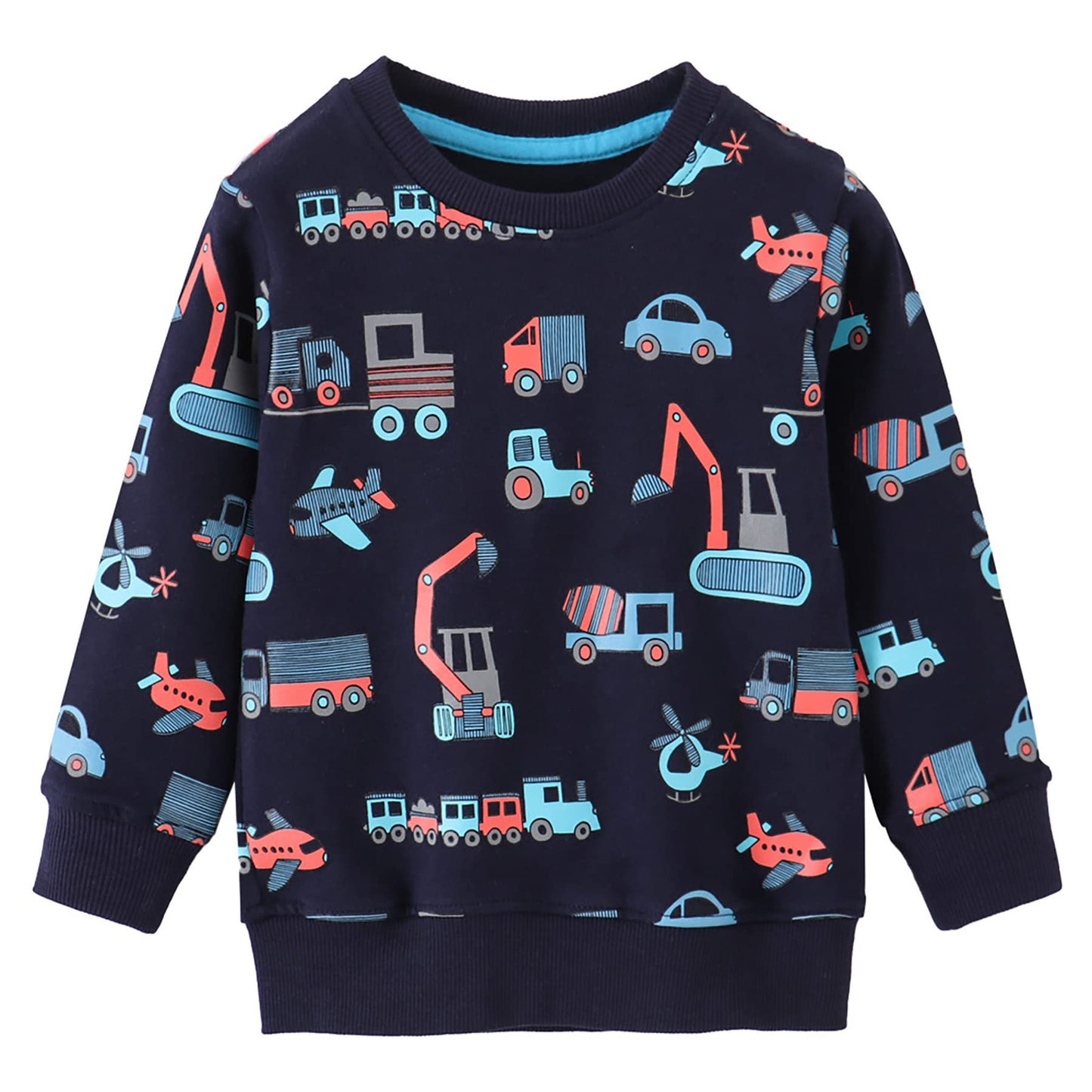 Winzik Toddler Christmas Sweatshirt Baby Boys Girls Halloween Crewneck Pullover Long Sleeve Valentine’s Day Sweatshirts