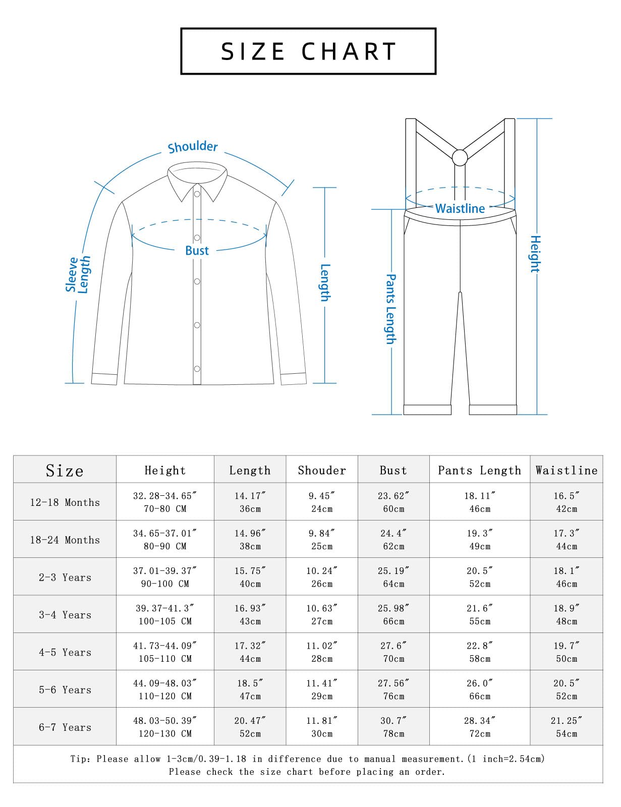 A&J DESIGN Toddler Suits for Boys Wedding Outfit GentlemanFormal Suspender Dress Set, 18 Months-6 Years