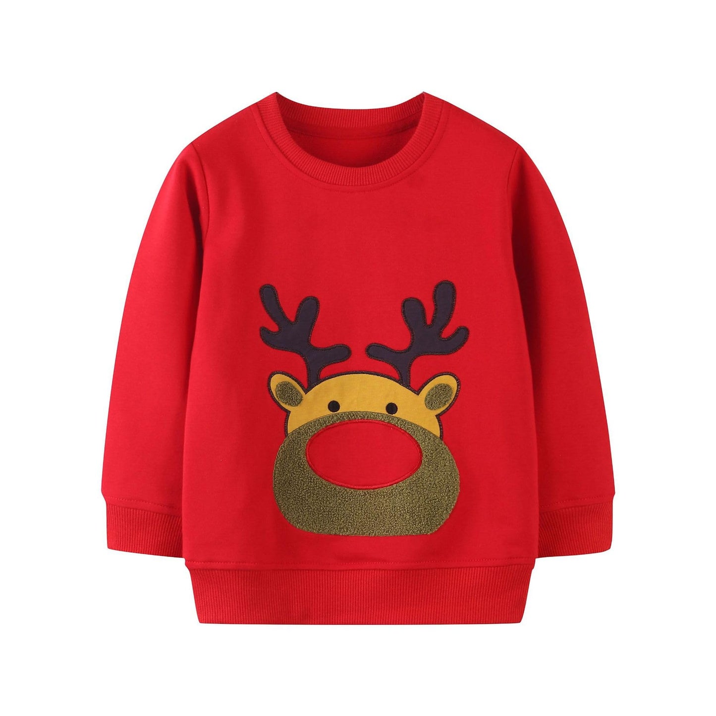 Winzik Toddler Christmas Sweatshirt Baby Boys Girls Halloween Crewneck Pullover Long Sleeve Valentine’s Day Sweatshirts