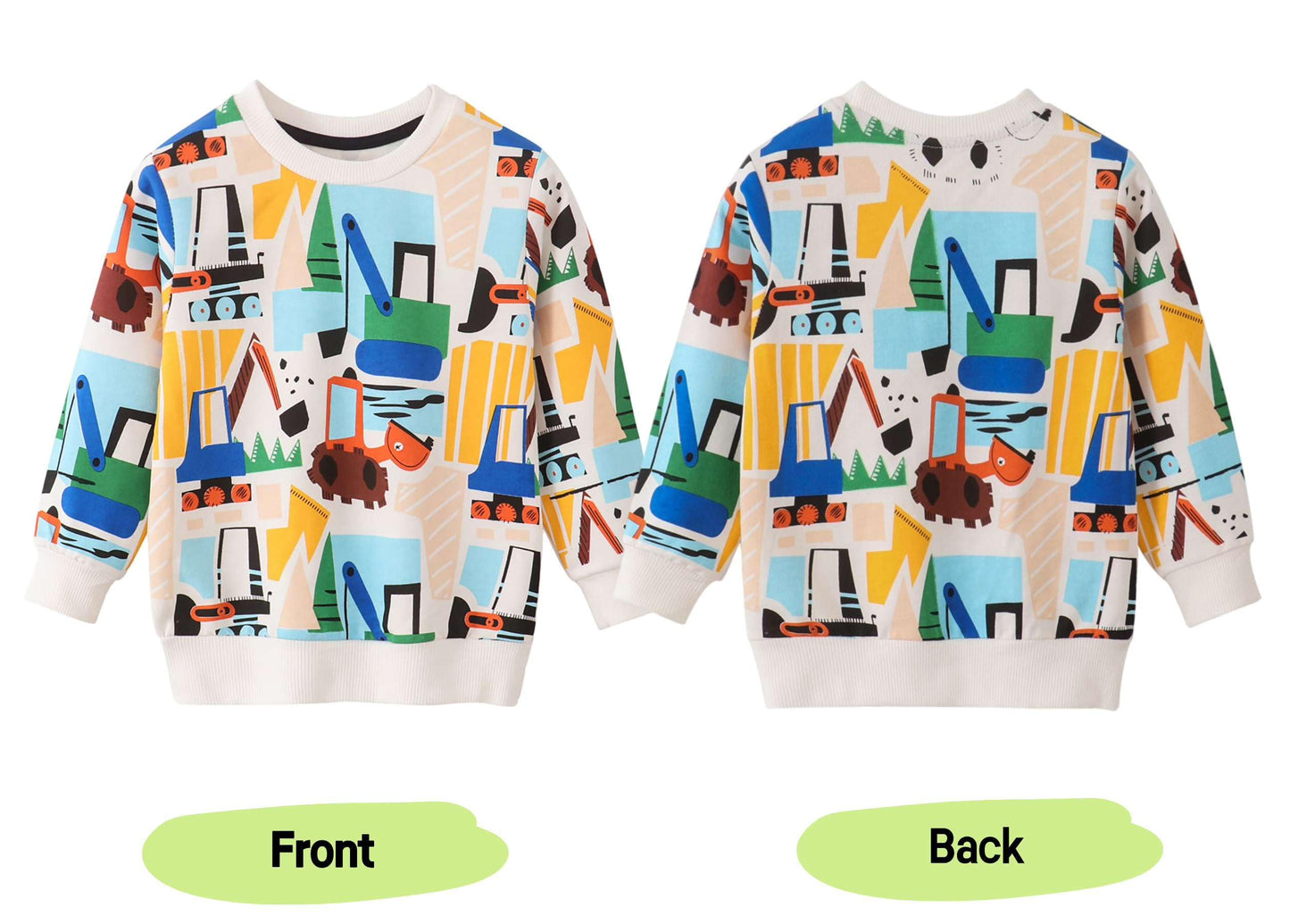 Winzik Toddler Christmas Sweatshirt Baby Boys Girls Halloween Crewneck Pullover Long Sleeve Valentine’s Day Sweatshirts