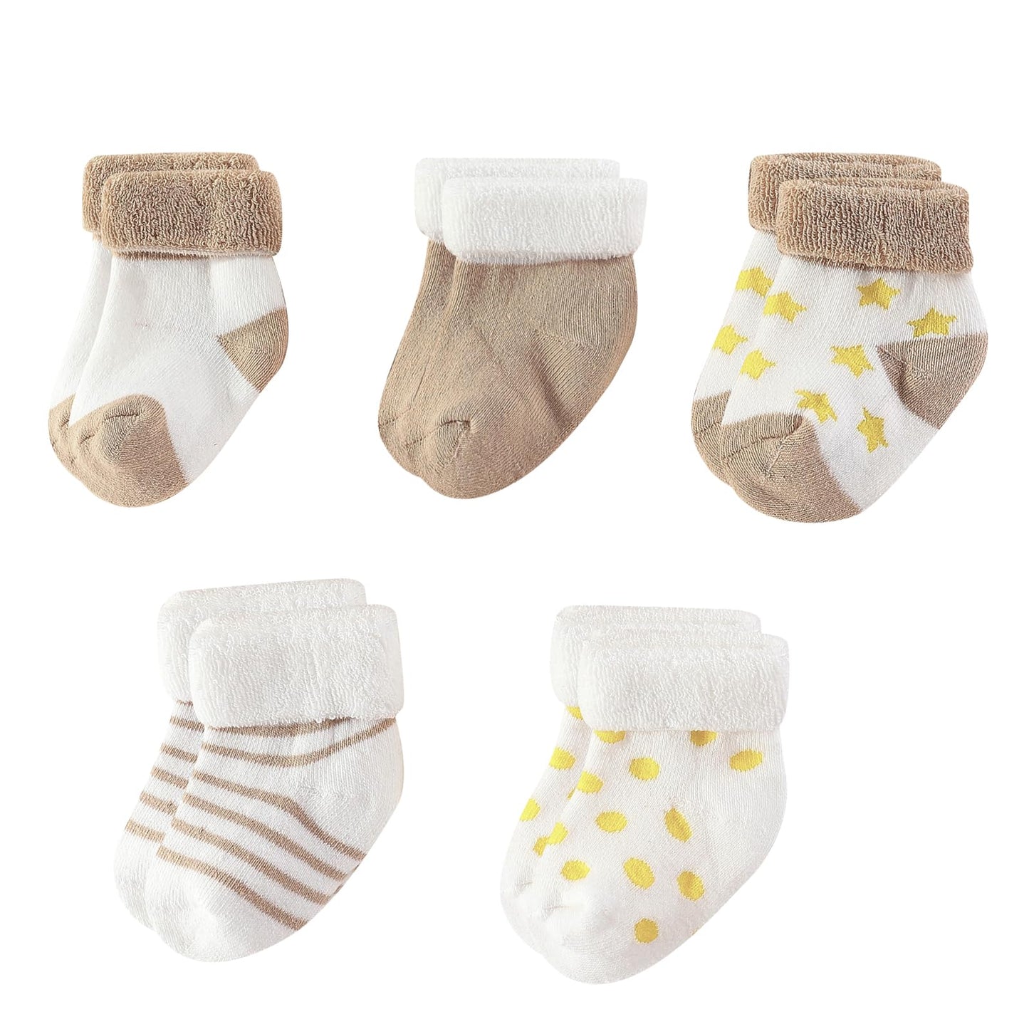 Ruliby New Born Clothes Cotton Baby Bodysuit Soft Romper and Accessories Layette Set 0-6 Months, 23-pack