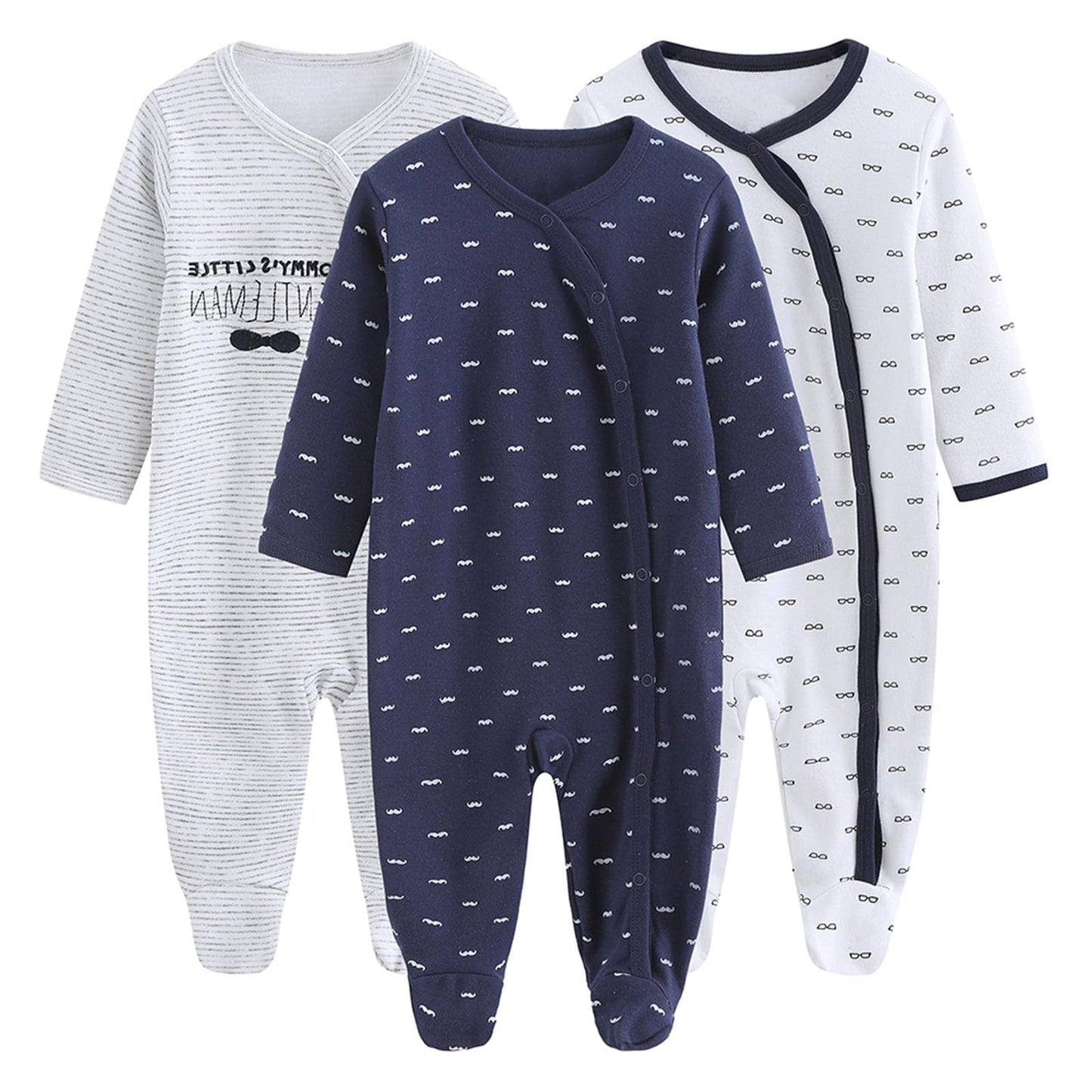 Ruliby New Born Clothes Cotton Baby Bodysuit Soft Romper and Accessories Layette Set 0-6 Months, 23-pack