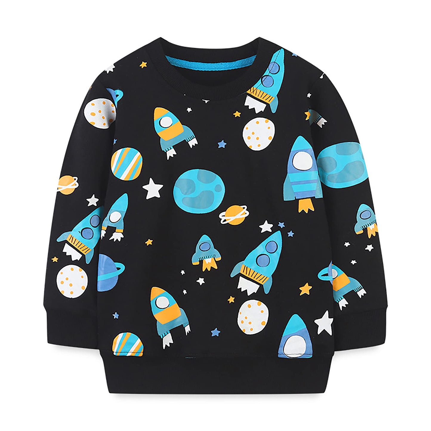 Winzik Toddler Christmas Sweatshirt Baby Boys Girls Halloween Crewneck Pullover Long Sleeve Valentine’s Day Sweatshirts