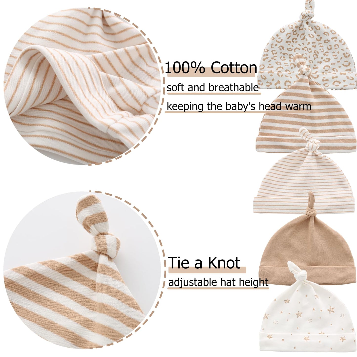 Ruliby New Born Clothes Cotton Baby Bodysuit Soft Romper and Accessories Layette Set 0-6 Months, 23-pack