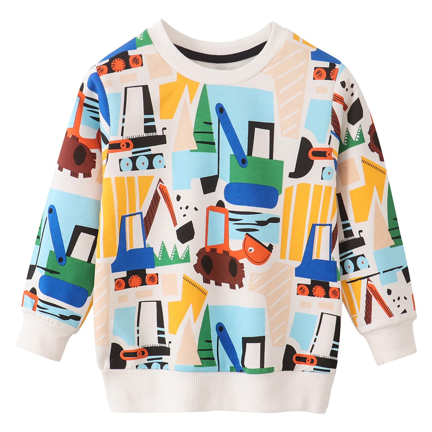 Winzik Toddler Christmas Sweatshirt Baby Boys Girls Halloween Crewneck Pullover Long Sleeve Valentine’s Day Sweatshirts