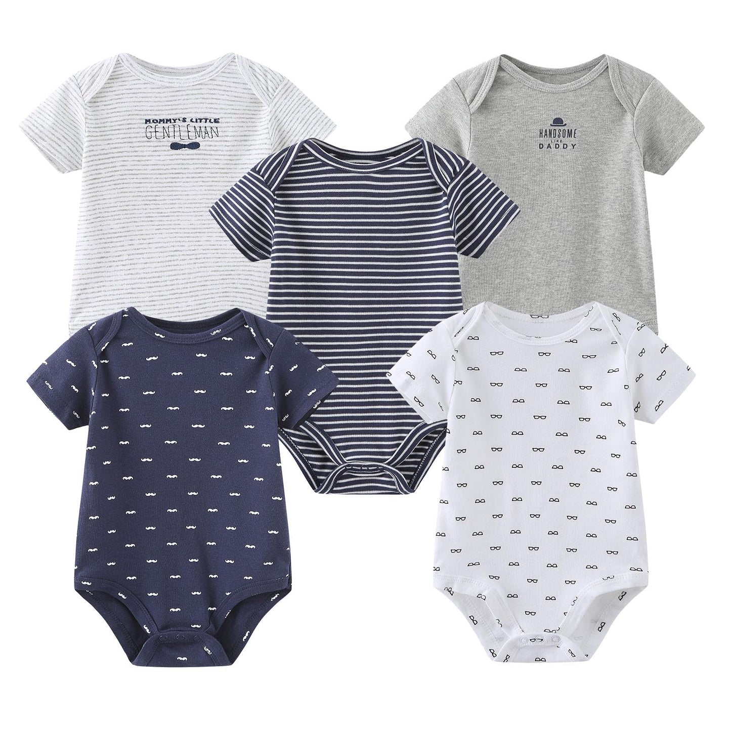 Ruliby New Born Clothes Cotton Baby Bodysuit Soft Romper and Accessories Layette Set 0-6 Months, 23-pack