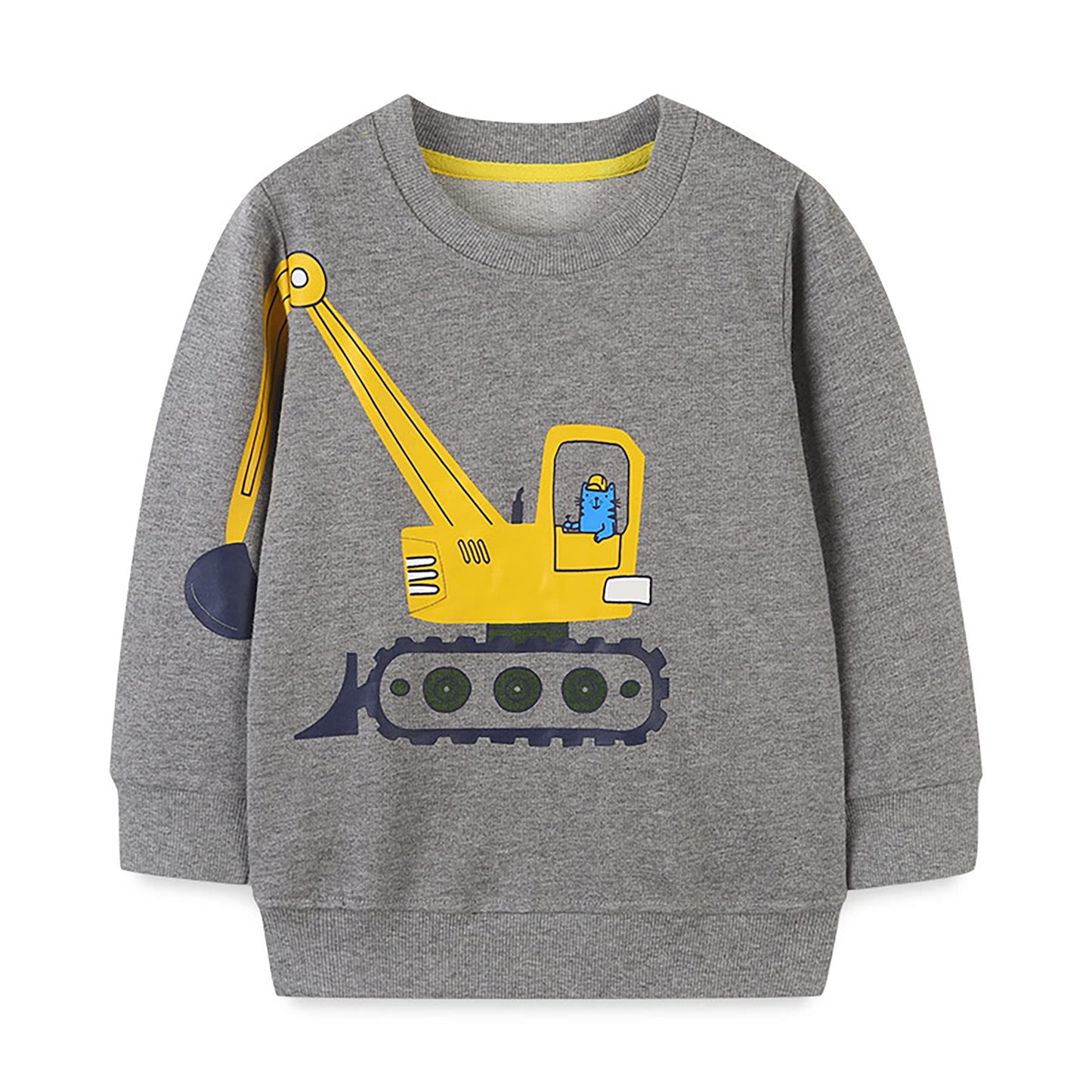 Winzik Toddler Christmas Sweatshirt Baby Boys Girls Halloween Crewneck Pullover Long Sleeve Valentine’s Day Sweatshirts