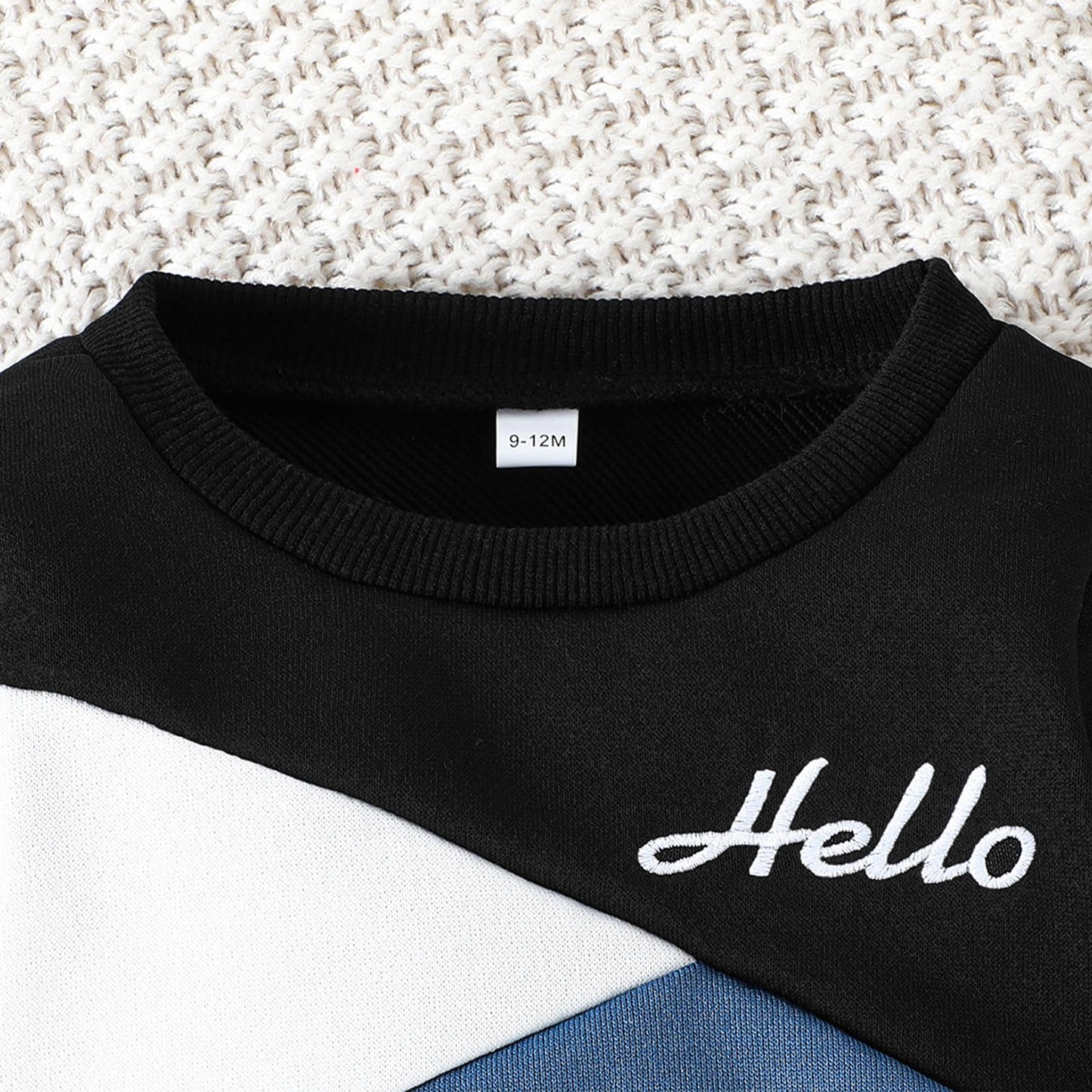 Ouliycoqi 3Pcs Toddler Big Brother Lilttle Bro Baby Long Sleeve Contrast Color Pants Sweatshirt Socks Fall Winter Sets
