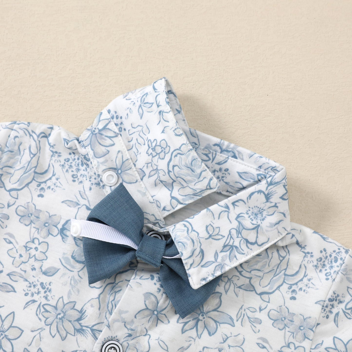 YALLET Baby Boy Clothes Suit 0-18 Months Infant Boy Gentleman Outfits, Dress Shirt+Bowtie+Vest+Pants Set Wedding Party Suits