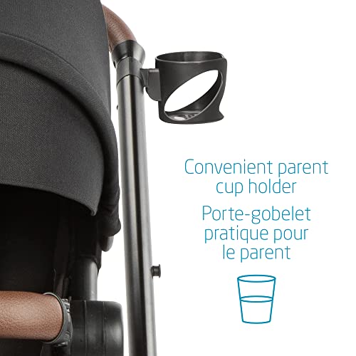 Maxi-Cosi Zelia Max 5-in-1 Modular Travel System, Carraige mode, Reversible toddler seat, Use from birth, Mico infant car seat (included), Polished Pebble