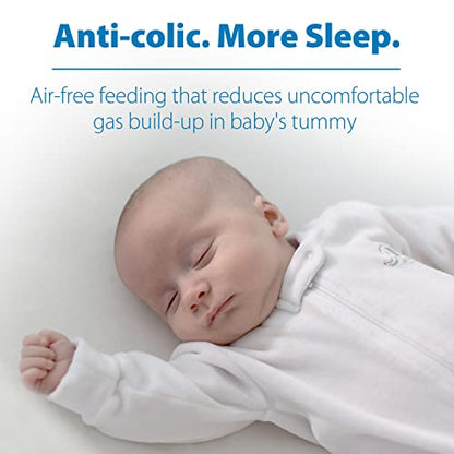 Dr. Brown’s Natural Flow® Anti-Colic Options+™ Narrow Glass Baby Bottles, 2-Pack, 8 oz/250 mL ( Packaging May Vary )