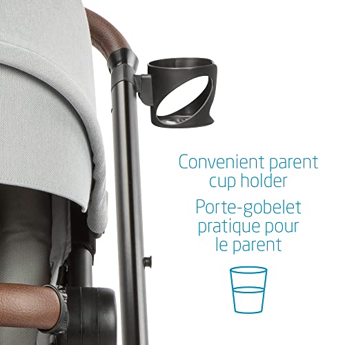 Maxi-Cosi Zelia Max 5-in-1 Modular Travel System, Carraige mode, Reversible toddler seat, Use from birth, Mico infant car seat (included), Polished Pebble