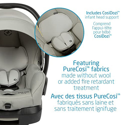 Maxi-Cosi Zelia Max 5-in-1 Modular Travel System, Carraige mode, Reversible toddler seat, Use from birth, Mico infant car seat (included), Polished Pebble