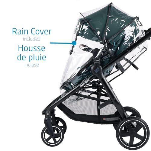 Maxi-Cosi Zelia Max 5-in-1 Modular Travel System, Carraige mode, Reversible toddler seat, Use from birth, Mico infant car seat (included), Polished Pebble