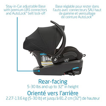 Maxi-Cosi Zelia Max 5-in-1 Modular Travel System, Carraige mode, Reversible toddler seat, Use from birth, Mico infant car seat (included), Polished Pebble