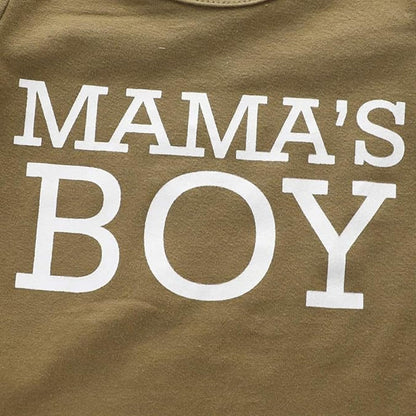 Trsenvrml Infant Baby Boy Set Newborn Clothes Long Sleeve Letter Print Romper + Camouflage Pants + Hat 3 Piece Outfit