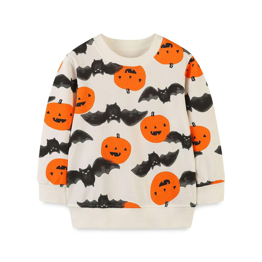 Winzik Toddler Christmas Sweatshirt Baby Boys Girls Halloween Crewneck Pullover Long Sleeve Valentine’s Day Sweatshirts