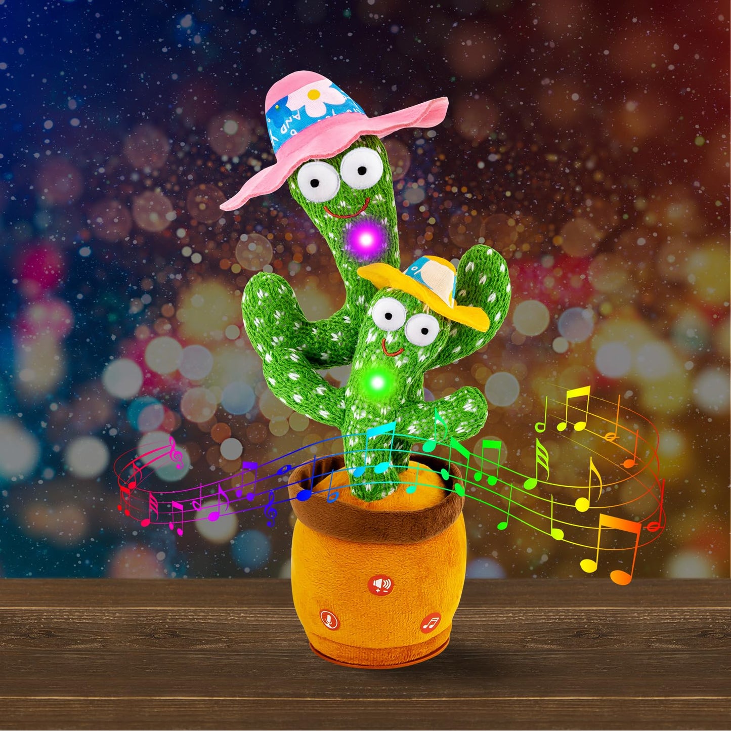 Ayeboovi Dancing Talking Cactus Baby Toy, Mimicking Recording Toy Repeats What You Say, Singing 120 Songs Toddler Toys Gifts for Valentine's Day Easter for Kids Autism Toys for 3 4 5 6+ Year Olds