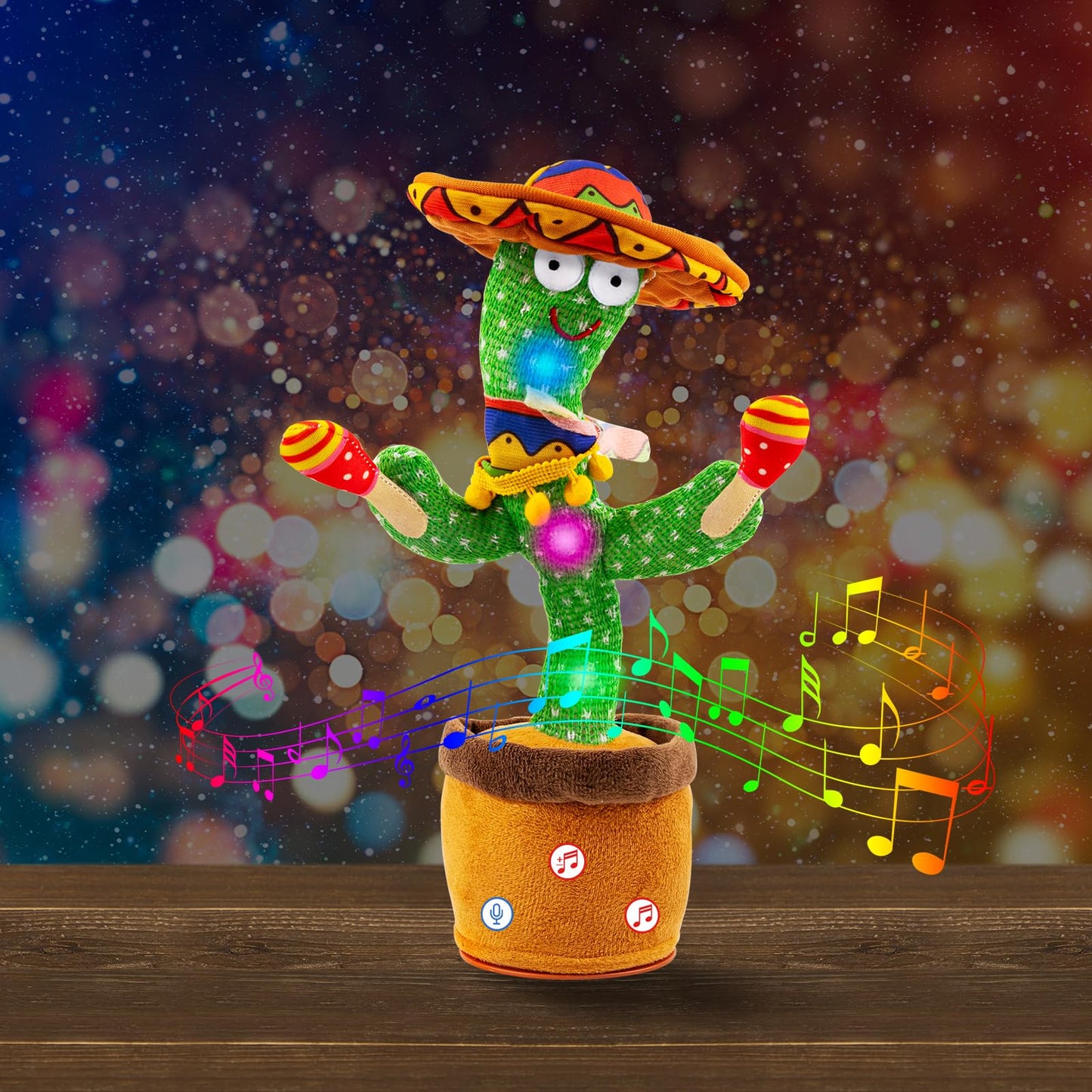 Ayeboovi Dancing Talking Cactus Baby Toy, Mimicking Recording Toy Repeats What You Say, Singing 120 Songs Toddler Toys Gifts for Valentine's Day Easter for Kids Autism Toys for 3 4 5 6+ Year Olds