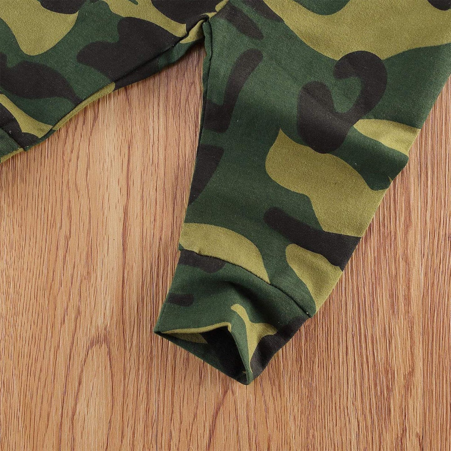 Trsenvrml Infant Baby Boy Set Newborn Clothes Long Sleeve Letter Print Romper + Camouflage Pants + Hat 3 Piece Outfit