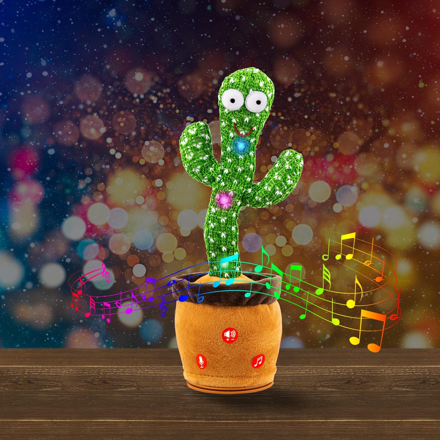 Ayeboovi Dancing Talking Cactus Baby Toy, Mimicking Recording Toy Repeats What You Say, Singing 120 Songs Toddler Toys Gifts for Valentine's Day Easter for Kids Autism Toys for 3 4 5 6+ Year Olds